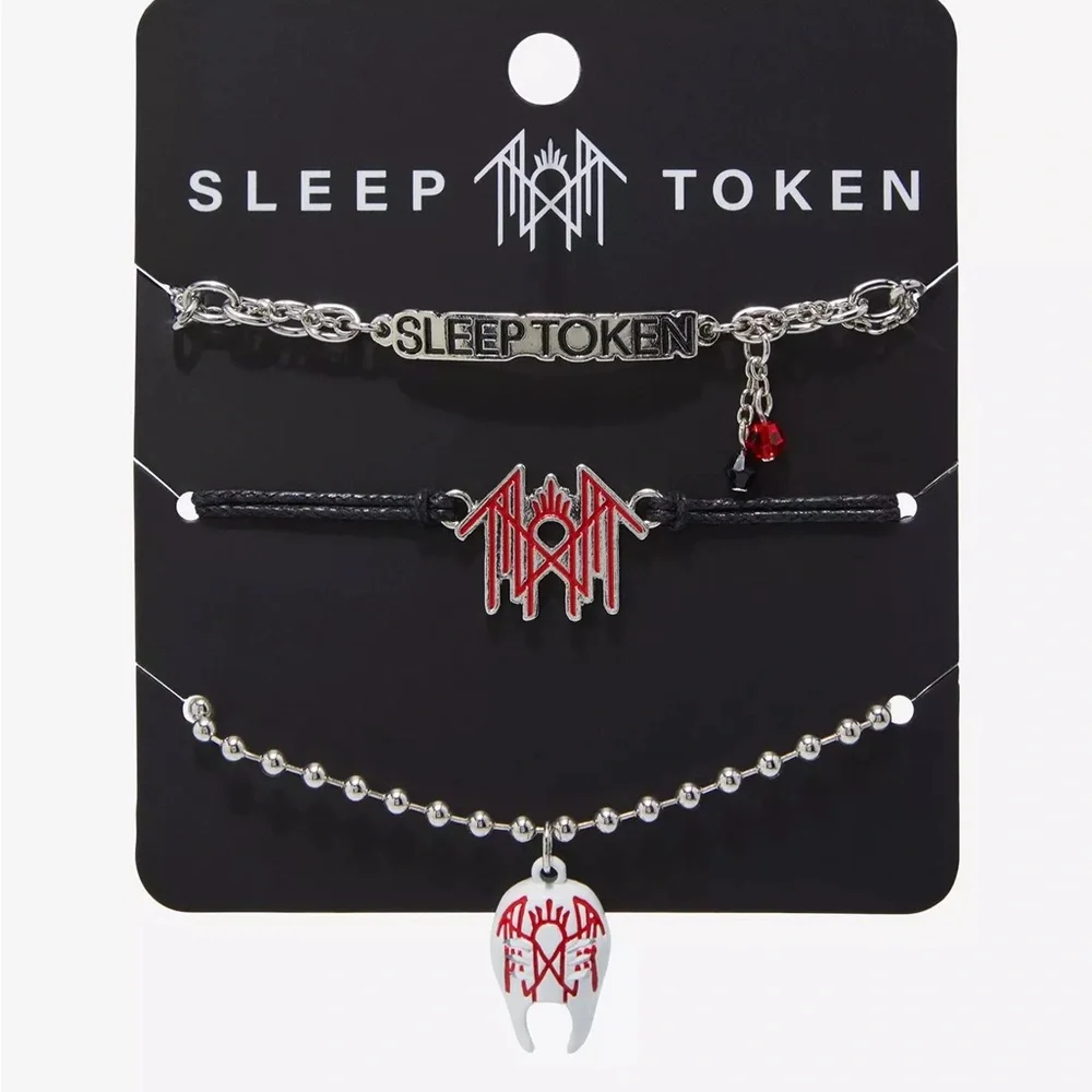 Sleep Token Logo Bracelet Set Hot Topic